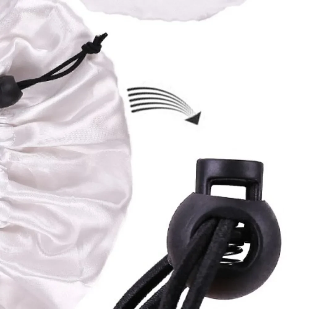 SATIN REVERSIBLE BONNET ADJUSTABLE NIGHT SLEEP CAP COSPLAY COSTUME